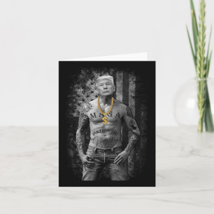 Tarjeta Gangster patriótico de Trump - Republicano antilib