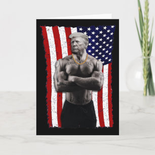Tarjeta Gángster Pro Donald Trump Tatuaje Republicano Amer