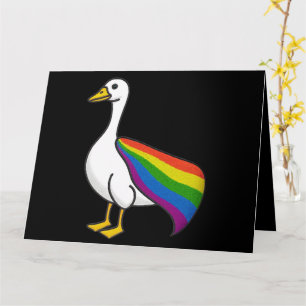 Tarjeta Ganso Arcoíris Orgullo LGBTQ Gay Transexual Derech