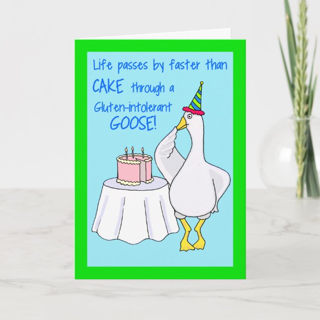 Tarjeta Ganso del cumpleaños (Anverso)