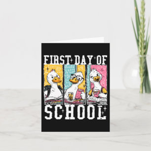 Tarjeta Ganso del primer día de escuela