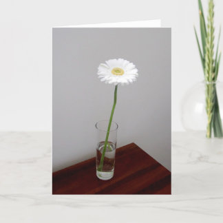 Tarjeta Garbera 2 Blanca