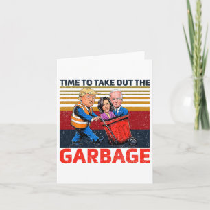 Tarjeta Garbyge Para El Momento Divertido De Trump 2024 Pa