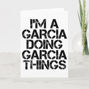 Tarjeta Garcia Funny Surname Family Tree Birday Reunion