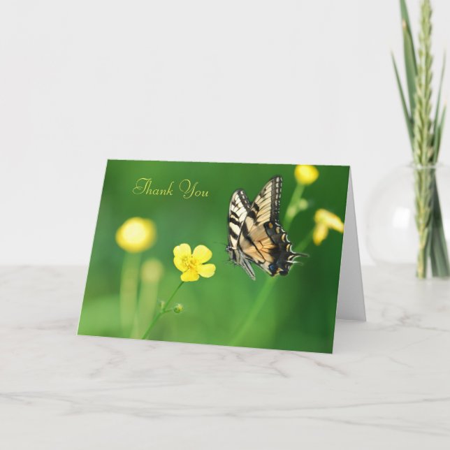 Tarjeta Gard de saludo de mariposa (Anverso)