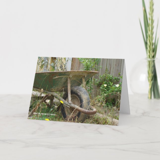 Tarjeta Garden Wheelbarrow (Anverso)