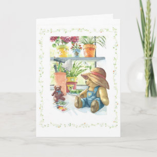 Tarjeta Gardener Teddy Bear