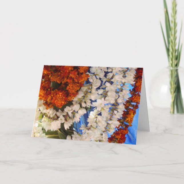 Tarjeta Gargantas de flores indias (Anverso)