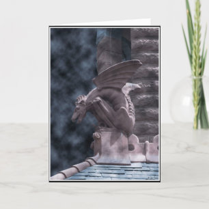 Tarjeta Gargoyle de Halloween