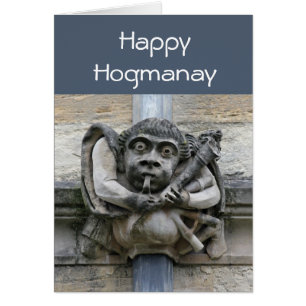 Tarjeta Gargoyle Hogmanay