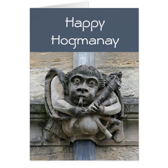 Tarjeta Gargoyle Hogmanay (Frente)