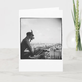 Tarjeta Gargoyles de Notre Dame, De París