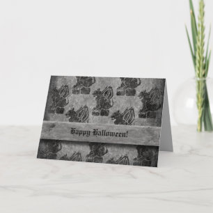 Tarjeta Gargoyles de piedra grises