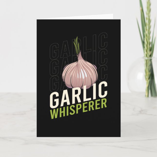 Tarjeta Garlic Whisperer Garlic Vegetable Cook (Anverso)