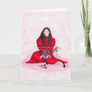 Tarjeta Garnet - cumpleaños de enero