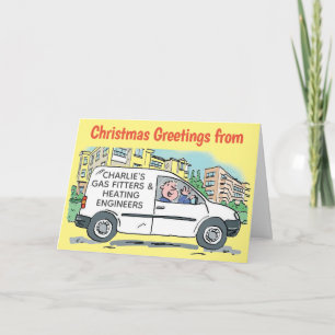 Tarjeta Gas Fitters Calefacción Ingenieros Nombre comercia