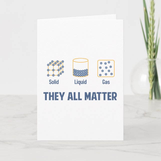 Tarjeta Gas sólido líquido - ellos toda la materia (Anverso)