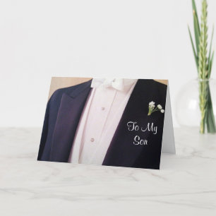 TARJETA GASTO EN SU TUX-**HIJO** EN SU DÍA DE BODA