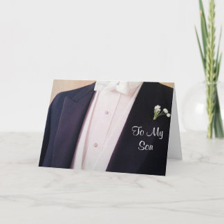 TARJETA GASTO EN SU TUX-**HIJO** EN SU DÍA DE BODA