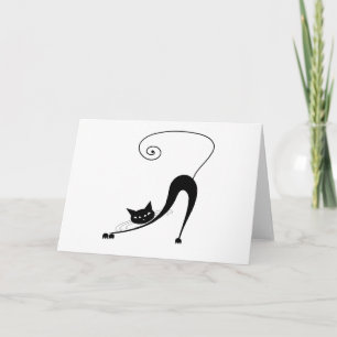 Tarjeta Gatito banal negro 2