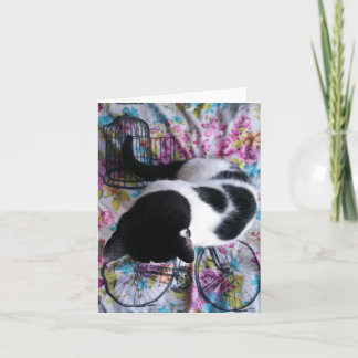 Tarjeta Gatito bonito que se sienta Notecard