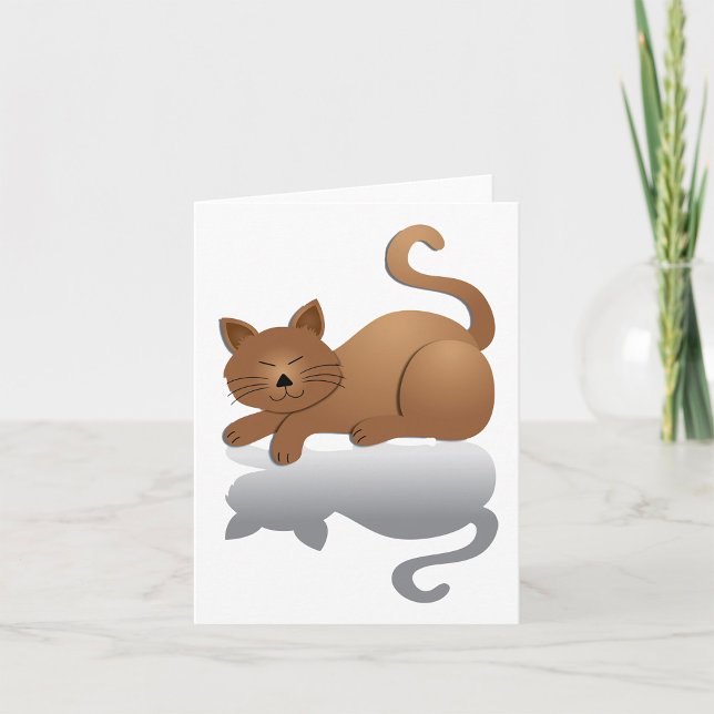 Tarjeta Gatito Dormilón Adorable (Subido por el creador)