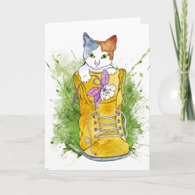 Tarjeta Gatito en el arranque de senderismo (Anverso)