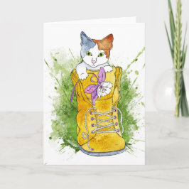 Tarjeta Gatito en el arranque de senderismo