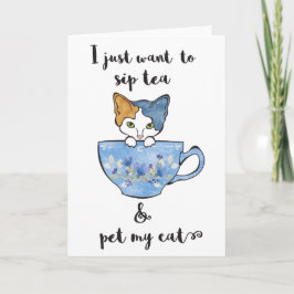 Tarjeta Gatito en TeaCup