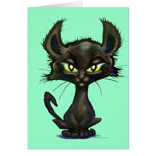Tarjeta Gatito negro