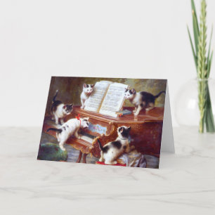 Tarjeta Gatitos en las llaves