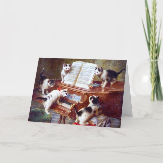 Tarjeta Gatitos en las llaves (Anverso)