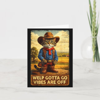Tarjeta Gato atigrado divertido cachorrito tiene que ir fr