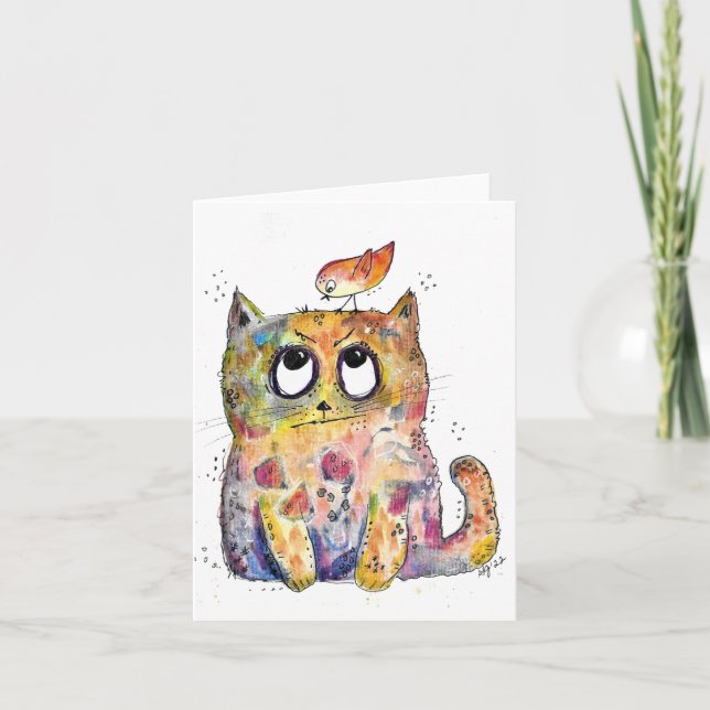 Tarjeta Gato chiflado (Anverso)