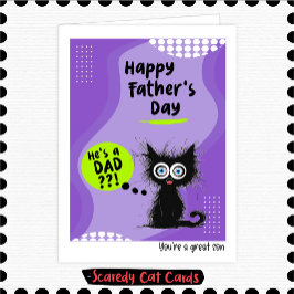 Tarjeta Gato Cobarde "Hijo" Día del Padre