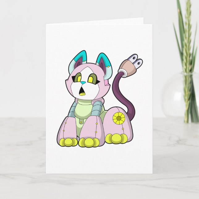 Tarjeta Gato como robot (Anverso)