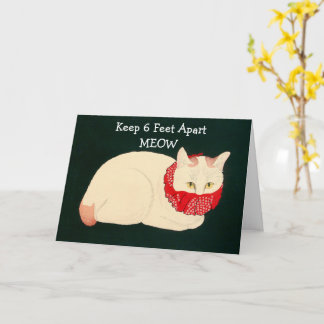 Tarjeta Gato con 6 pies de separación
