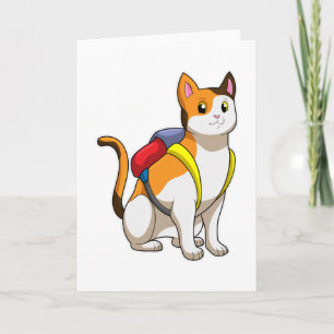 Tarjeta Gato con cartera