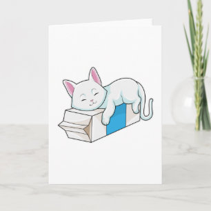 Tarjeta Gato con leche