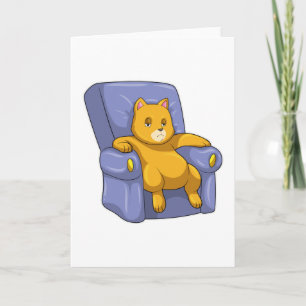 Tarjeta Gato con Sofá