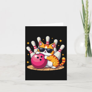 Tarjeta Gato Cuto Con Sombrillas Gato Jugando Bolas Para H