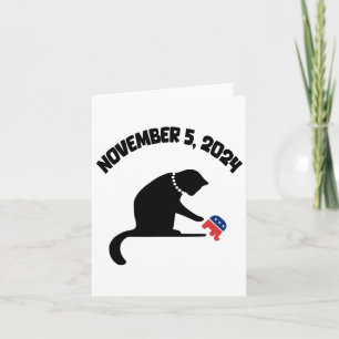 Tarjeta Gato Damas De Kamala Harris