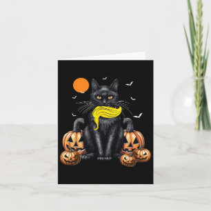 Tarjeta Gato Damas De La Calabaza De Halloween De Kamala H