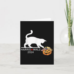 Tarjeta Gato Damas Para Kamala Harris Funny Trump Hair 202