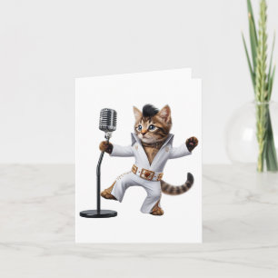 Tarjeta Gato De Baile Pop El Icono De La Música Rock Y El 
