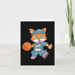 Tarjeta Gato de baloncesto 