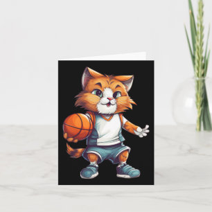 Tarjeta Gato de Baloncesto 