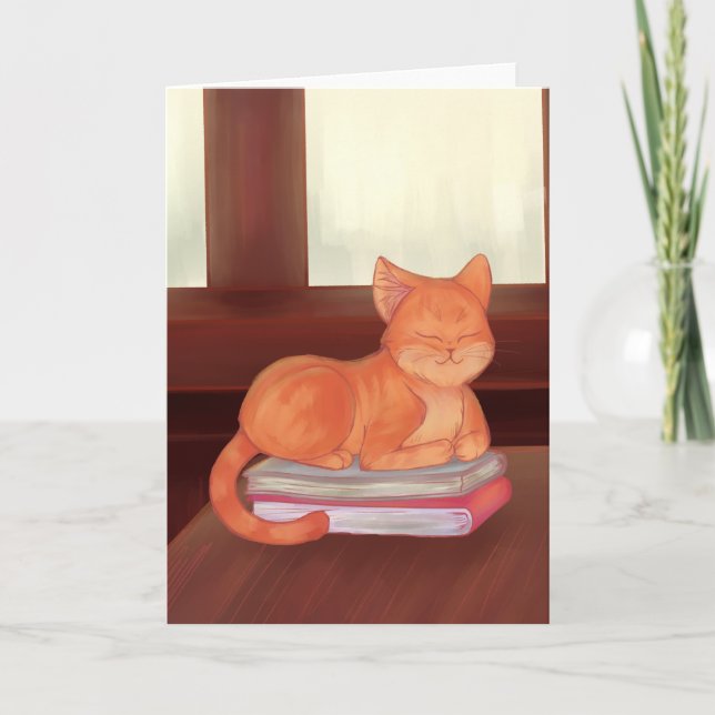 Tarjeta Gato de biblioteca (Anverso)