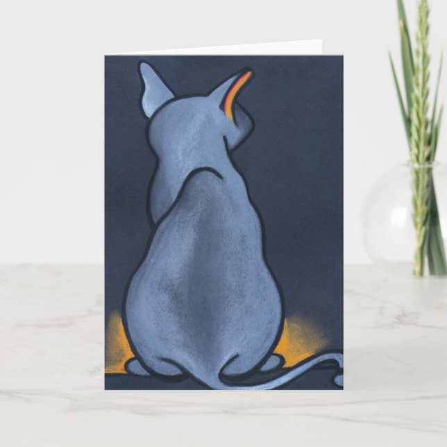 Tarjeta Gato de Blue'z de Robyn Feeley (Anverso)