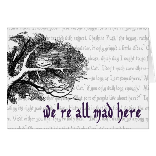 Tarjeta Gato de Cheshire